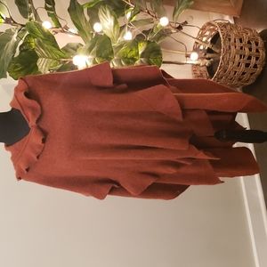 🩷Anthropologie Troubadour rust sweater